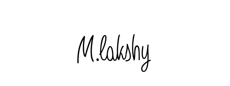 Also we have M.lakshy name is the best signature style. Create professional handwritten signature collection using Angelique-Rose-font-FFP autograph style. M.lakshy signature style 5 images and pictures png