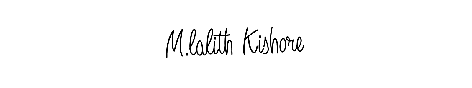 Also You can easily find your signature by using the search form. We will create M.lalith Kishore name handwritten signature images for you free of cost using Angelique-Rose-font-FFP sign style. M.lalith Kishore signature style 5 images and pictures png