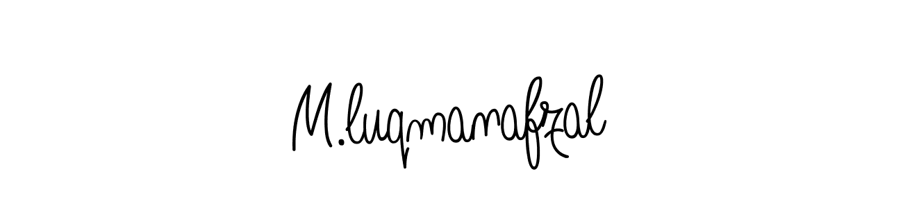 Design your own signature with our free online signature maker. With this signature software, you can create a handwritten (Angelique-Rose-font-FFP) signature for name M.luqmanafzal. M.luqmanafzal signature style 5 images and pictures png