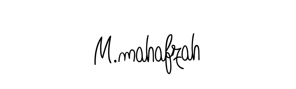Create a beautiful signature design for name M.mahafzah. With this signature (Angelique-Rose-font-FFP) fonts, you can make a handwritten signature for free. M.mahafzah signature style 5 images and pictures png