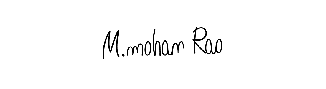 How to make M.mohan Rao signature? Angelique-Rose-font-FFP is a professional autograph style. Create handwritten signature for M.mohan Rao name. M.mohan Rao signature style 5 images and pictures png