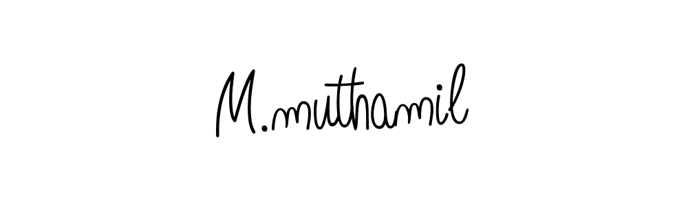 Check out images of Autograph of M.muthamil name. Actor M.muthamil Signature Style. Angelique-Rose-font-FFP is a professional sign style online. M.muthamil signature style 5 images and pictures png