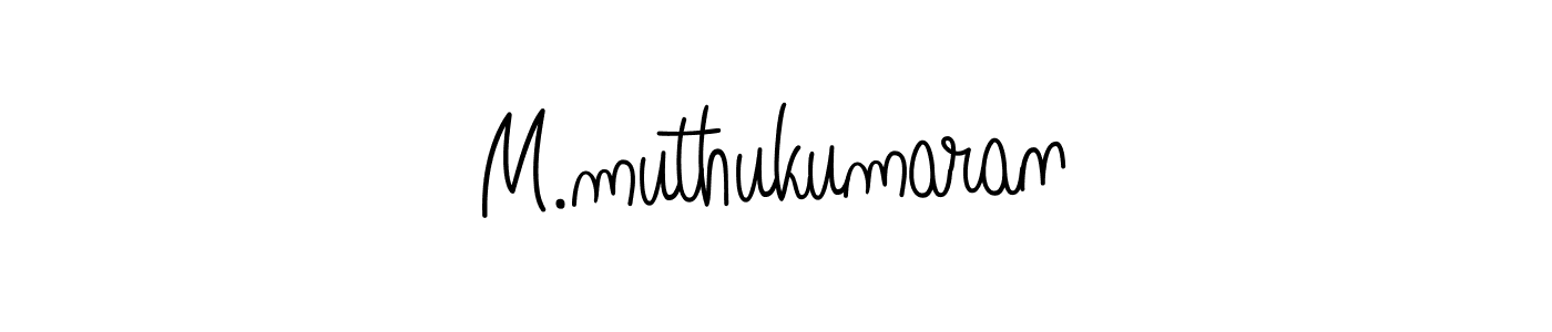 How to Draw M.muthukumaran signature style? Angelique-Rose-font-FFP is a latest design signature styles for name M.muthukumaran. M.muthukumaran signature style 5 images and pictures png