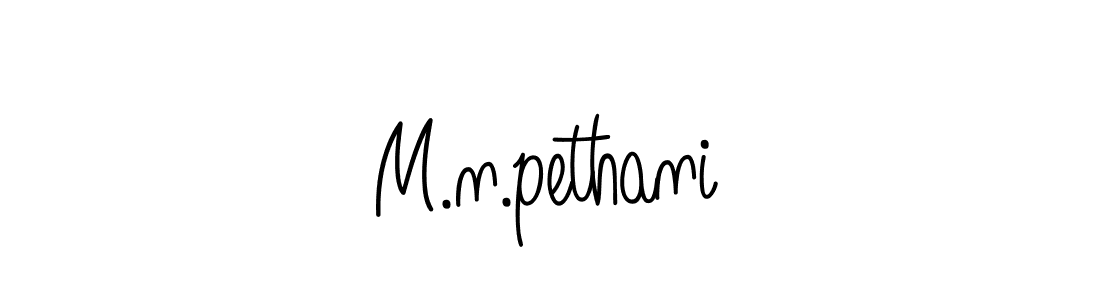 How to make M.n.pethani signature? Angelique-Rose-font-FFP is a professional autograph style. Create handwritten signature for M.n.pethani name. M.n.pethani signature style 5 images and pictures png