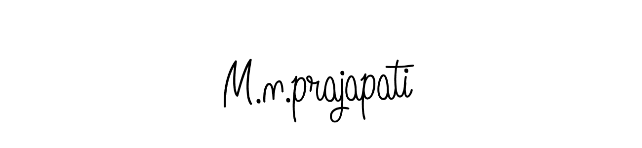Make a beautiful signature design for name M.n.prajapati. With this signature (Angelique-Rose-font-FFP) style, you can create a handwritten signature for free. M.n.prajapati signature style 5 images and pictures png