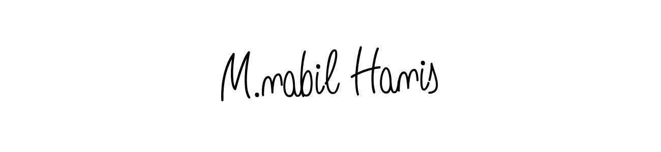 This is the best signature style for the M.nabil Hanis name. Also you like these signature font (Angelique-Rose-font-FFP). Mix name signature. M.nabil Hanis signature style 5 images and pictures png