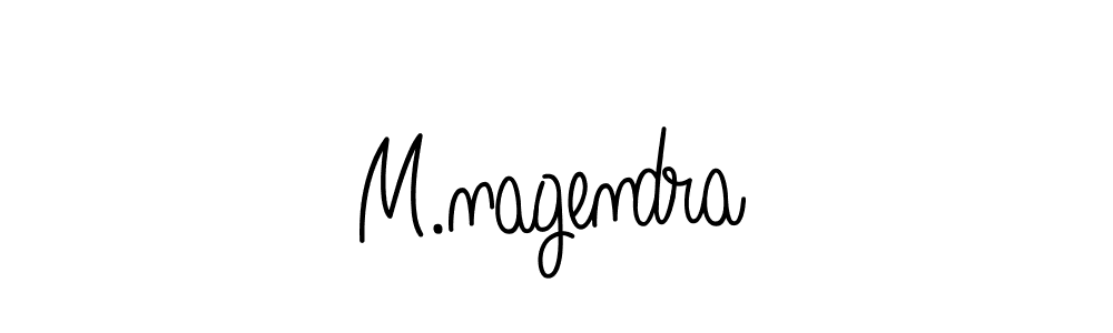 Use a signature maker to create a handwritten signature online. With this signature software, you can design (Angelique-Rose-font-FFP) your own signature for name M.nagendra. M.nagendra signature style 5 images and pictures png