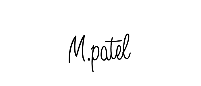 How to make M.patel name signature. Use Angelique-Rose-font-FFP style for creating short signs online. This is the latest handwritten sign. M.patel signature style 5 images and pictures png
