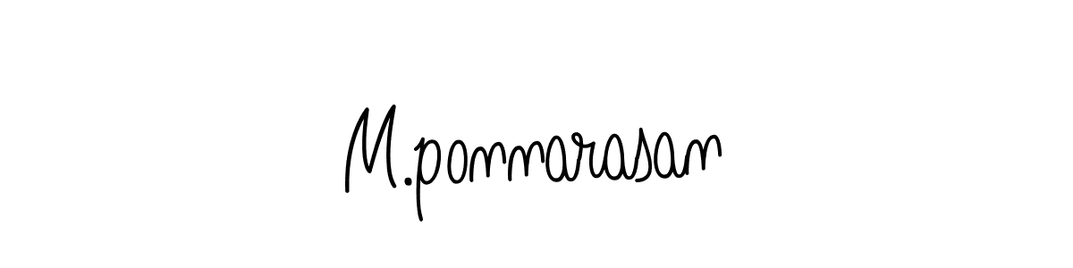 Make a beautiful signature design for name M.ponnarasan. Use this online signature maker to create a handwritten signature for free. M.ponnarasan signature style 5 images and pictures png