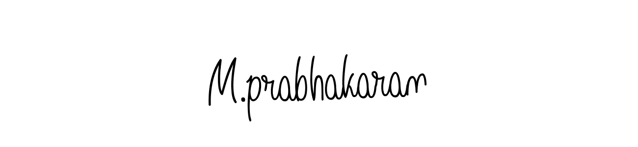 Make a beautiful signature design for name M.prabhakaran. With this signature (Angelique-Rose-font-FFP) style, you can create a handwritten signature for free. M.prabhakaran signature style 5 images and pictures png