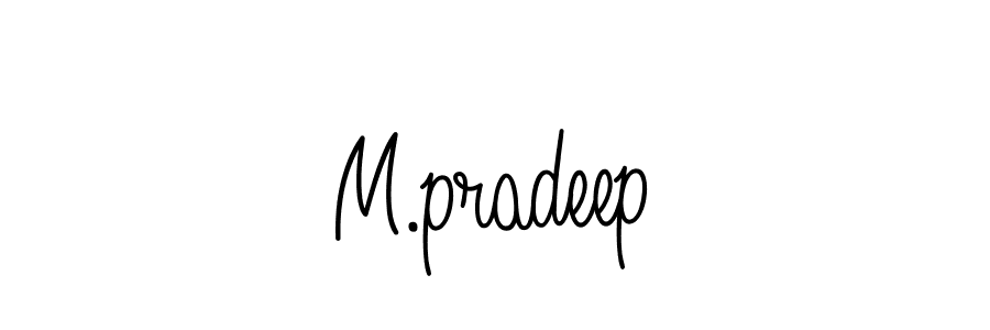 M.pradeep stylish signature style. Best Handwritten Sign (Angelique-Rose-font-FFP) for my name. Handwritten Signature Collection Ideas for my name M.pradeep. M.pradeep signature style 5 images and pictures png