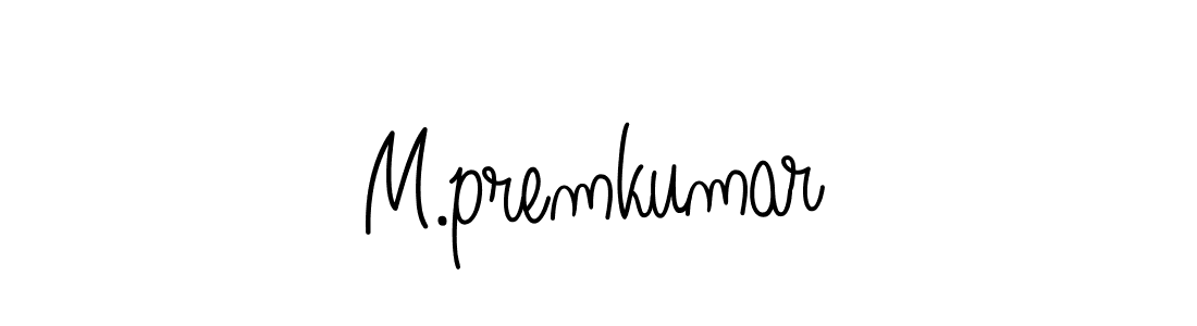 M.premkumar stylish signature style. Best Handwritten Sign (Angelique-Rose-font-FFP) for my name. Handwritten Signature Collection Ideas for my name M.premkumar. M.premkumar signature style 5 images and pictures png