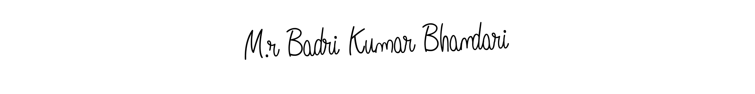 It looks lik you need a new signature style for name M.r Badri Kumar Bhandari. Design unique handwritten (Angelique-Rose-font-FFP) signature with our free signature maker in just a few clicks. M.r Badri Kumar Bhandari signature style 5 images and pictures png