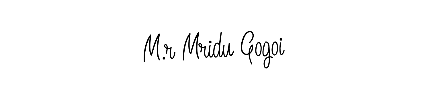 if you are searching for the best signature style for your name M.r Mridu Gogoi. so please give up your signature search. here we have designed multiple signature styles  using Angelique-Rose-font-FFP. M.r Mridu Gogoi signature style 5 images and pictures png