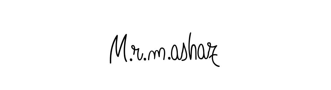 How to make M.r.m.ashaz signature? Angelique-Rose-font-FFP is a professional autograph style. Create handwritten signature for M.r.m.ashaz name. M.r.m.ashaz signature style 5 images and pictures png