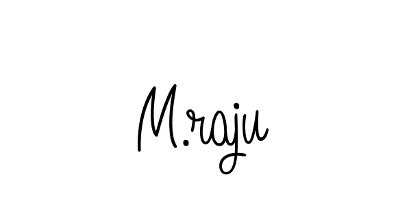 Use a signature maker to create a handwritten signature online. With this signature software, you can design (Angelique-Rose-font-FFP) your own signature for name M.raju. M.raju signature style 5 images and pictures png