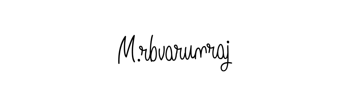 Create a beautiful signature design for name M.rbvarunraj. With this signature (Angelique-Rose-font-FFP) fonts, you can make a handwritten signature for free. M.rbvarunraj signature style 5 images and pictures png