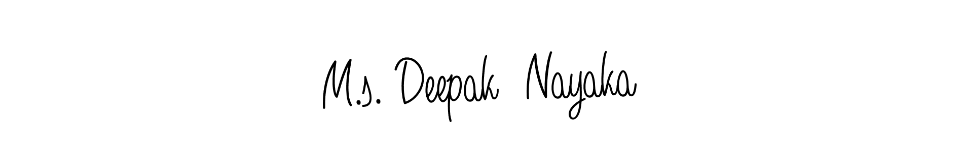 Also You can easily find your signature by using the search form. We will create M.s. Deepak  Nayaka name handwritten signature images for you free of cost using Angelique-Rose-font-FFP sign style. M.s. Deepak  Nayaka signature style 5 images and pictures png