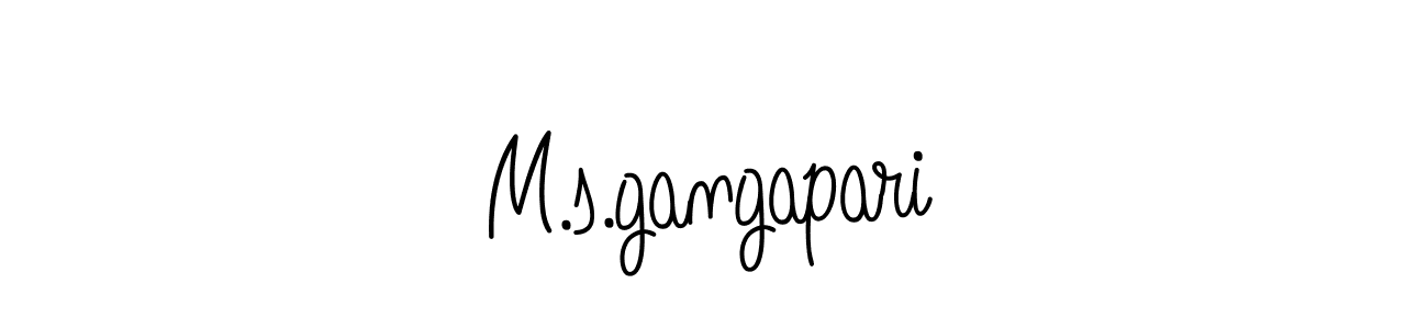 Angelique-Rose-font-FFP is a professional signature style that is perfect for those who want to add a touch of class to their signature. It is also a great choice for those who want to make their signature more unique. Get M.s.gangapari name to fancy signature for free. M.s.gangapari signature style 5 images and pictures png