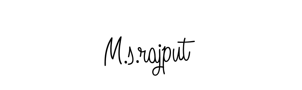 Make a beautiful signature design for name M.s.rajput. Use this online signature maker to create a handwritten signature for free. M.s.rajput signature style 5 images and pictures png