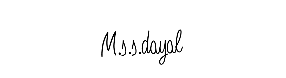 Use a signature maker to create a handwritten signature online. With this signature software, you can design (Angelique-Rose-font-FFP) your own signature for name M.s.s.dayal. M.s.s.dayal signature style 5 images and pictures png