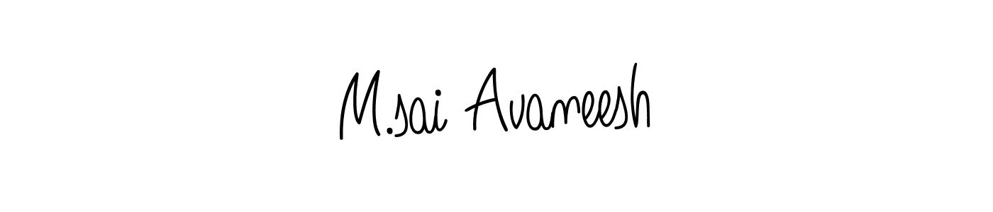 You can use this online signature creator to create a handwritten signature for the name M.sai Avaneesh. This is the best online autograph maker. M.sai Avaneesh signature style 5 images and pictures png