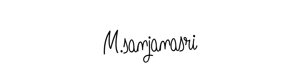 Make a beautiful signature design for name M.sanjanasri. Use this online signature maker to create a handwritten signature for free. M.sanjanasri signature style 5 images and pictures png