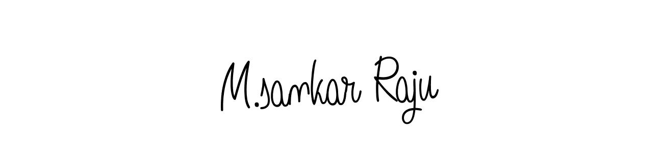 How to make M.sankar Raju name signature. Use Angelique-Rose-font-FFP style for creating short signs online. This is the latest handwritten sign. M.sankar Raju signature style 5 images and pictures png