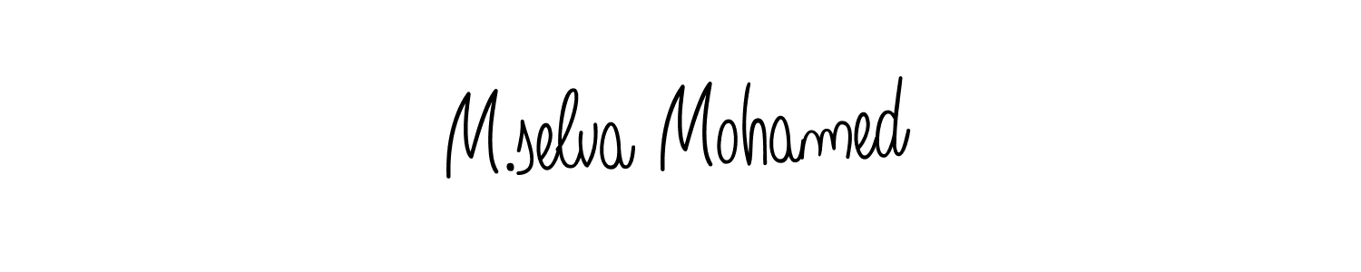 if you are searching for the best signature style for your name M.selva Mohamed. so please give up your signature search. here we have designed multiple signature styles  using Angelique-Rose-font-FFP. M.selva Mohamed signature style 5 images and pictures png