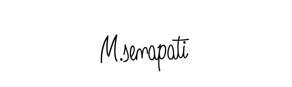 if you are searching for the best signature style for your name M.senapati. so please give up your signature search. here we have designed multiple signature styles  using Angelique-Rose-font-FFP. M.senapati signature style 5 images and pictures png