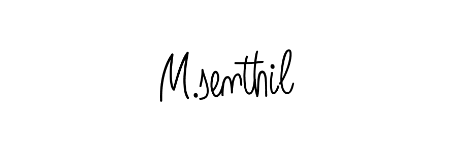 How to make M.senthil signature? Angelique-Rose-font-FFP is a professional autograph style. Create handwritten signature for M.senthil name. M.senthil signature style 5 images and pictures png