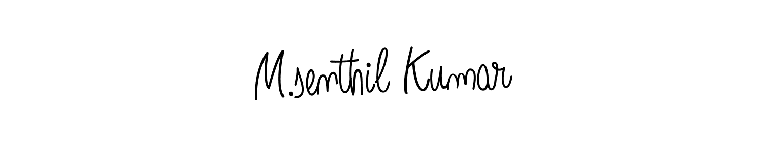 Make a beautiful signature design for name M.senthil Kumar. Use this online signature maker to create a handwritten signature for free. M.senthil Kumar signature style 5 images and pictures png