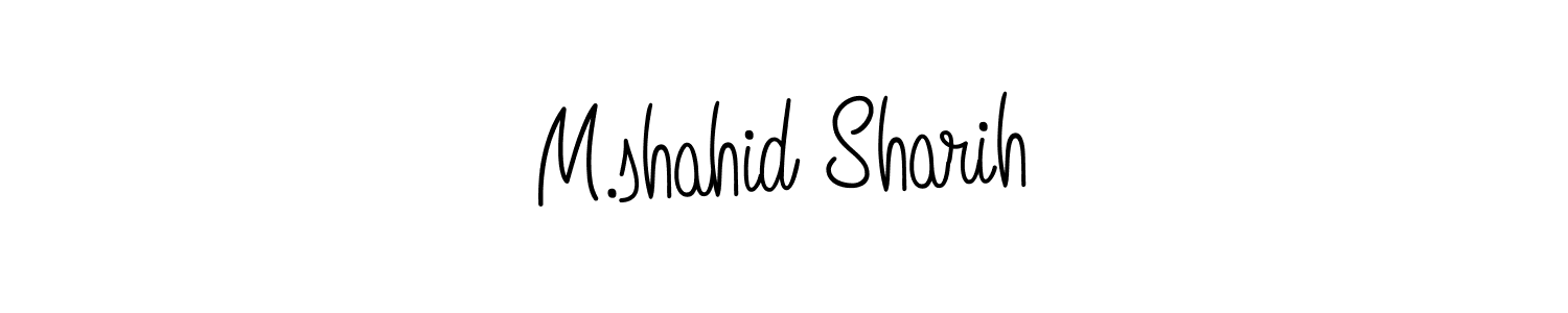 Best and Professional Signature Style for M.shahid Sharih. Angelique-Rose-font-FFP Best Signature Style Collection. M.shahid Sharih signature style 5 images and pictures png