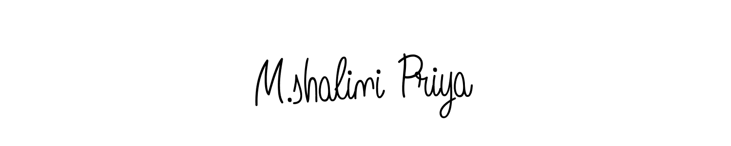 Also You can easily find your signature by using the search form. We will create M.shalini Priya name handwritten signature images for you free of cost using Angelique-Rose-font-FFP sign style. M.shalini Priya signature style 5 images and pictures png