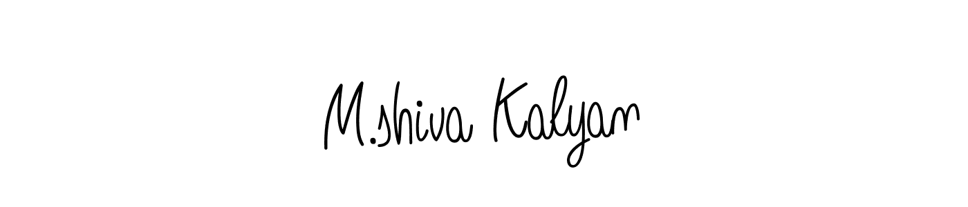 Also we have M.shiva Kalyan name is the best signature style. Create professional handwritten signature collection using Angelique-Rose-font-FFP autograph style. M.shiva Kalyan signature style 5 images and pictures png