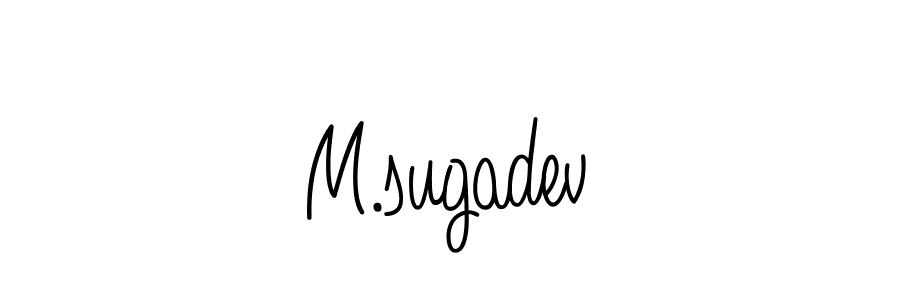 if you are searching for the best signature style for your name M.sugadev. so please give up your signature search. here we have designed multiple signature styles  using Angelique-Rose-font-FFP. M.sugadev signature style 5 images and pictures png