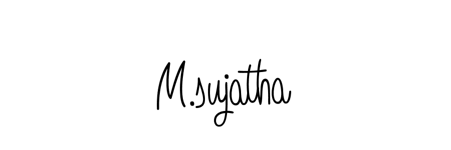 You can use this online signature creator to create a handwritten signature for the name M.sujatha. This is the best online autograph maker. M.sujatha signature style 5 images and pictures png