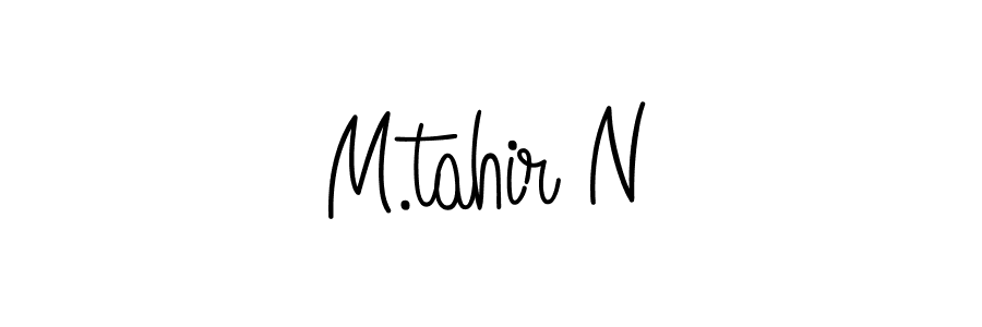 You can use this online signature creator to create a handwritten signature for the name M.tahir N. This is the best online autograph maker. M.tahir N signature style 5 images and pictures png