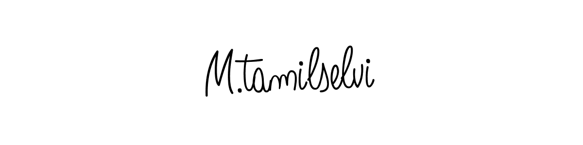 It looks lik you need a new signature style for name M.tamilselvi. Design unique handwritten (Angelique-Rose-font-FFP) signature with our free signature maker in just a few clicks. M.tamilselvi signature style 5 images and pictures png