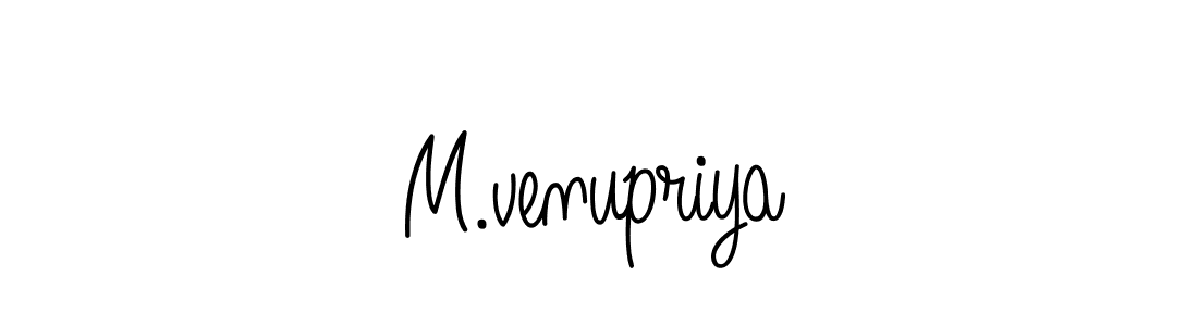 How to make M.venupriya signature? Angelique-Rose-font-FFP is a professional autograph style. Create handwritten signature for M.venupriya name. M.venupriya signature style 5 images and pictures png