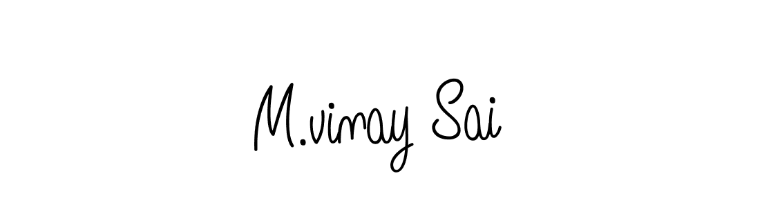 Once you've used our free online signature maker to create your best signature Angelique-Rose-font-FFP style, it's time to enjoy all of the benefits that M.vinay Sai name signing documents. M.vinay Sai signature style 5 images and pictures png