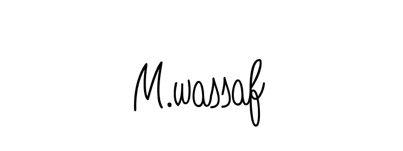 Use a signature maker to create a handwritten signature online. With this signature software, you can design (Angelique-Rose-font-FFP) your own signature for name M.wassaf. M.wassaf signature style 5 images and pictures png