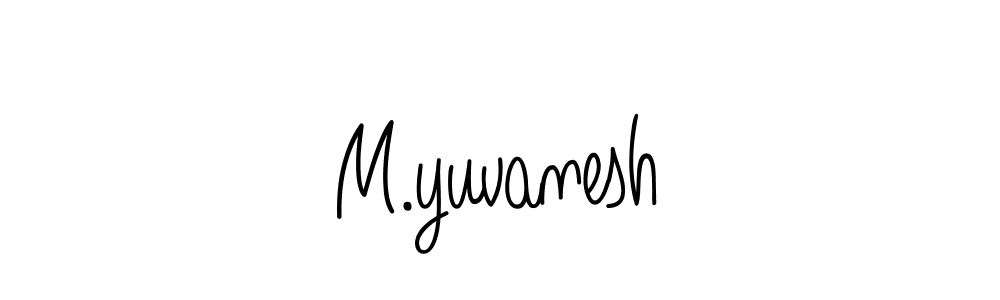 How to make M.yuvanesh signature? Angelique-Rose-font-FFP is a professional autograph style. Create handwritten signature for M.yuvanesh name. M.yuvanesh signature style 5 images and pictures png