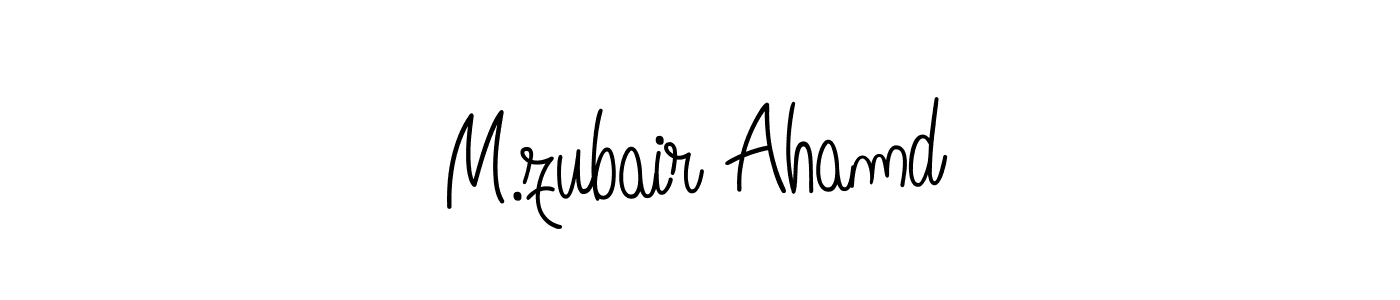 Make a short M.zubair Ahamd signature style. Manage your documents anywhere anytime using Angelique-Rose-font-FFP. Create and add eSignatures, submit forms, share and send files easily. M.zubair Ahamd signature style 5 images and pictures png