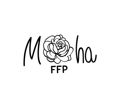 Make a beautiful signature design for name M8ha. With this signature (Angelique-Rose-font-FFP) style, you can create a handwritten signature for free. M8ha signature style 5 images and pictures png