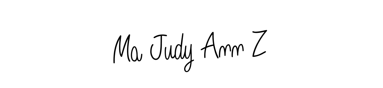 if you are searching for the best signature style for your name Ma Judy Ann Z. so please give up your signature search. here we have designed multiple signature styles  using Angelique-Rose-font-FFP. Ma Judy Ann Z signature style 5 images and pictures png