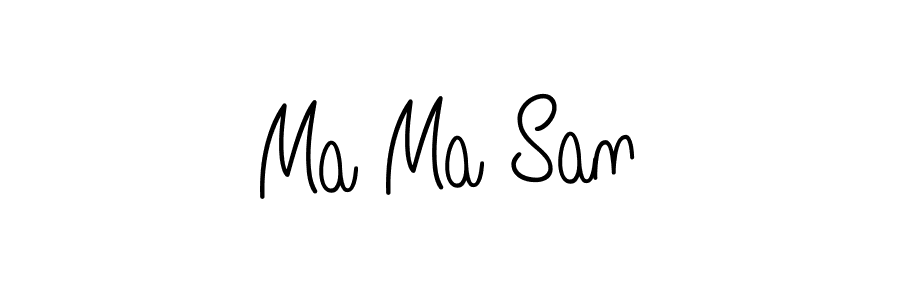 How to make Ma Ma San signature? Angelique-Rose-font-FFP is a professional autograph style. Create handwritten signature for Ma Ma San name. Ma Ma San signature style 5 images and pictures png