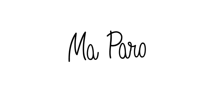 Design your own signature with our free online signature maker. With this signature software, you can create a handwritten (Angelique-Rose-font-FFP) signature for name Ma Paro. Ma Paro signature style 5 images and pictures png