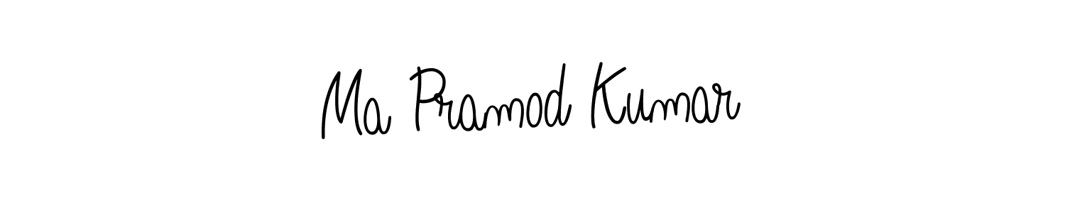 Design your own signature with our free online signature maker. With this signature software, you can create a handwritten (Angelique-Rose-font-FFP) signature for name Ma Pramod Kumar. Ma Pramod Kumar signature style 5 images and pictures png