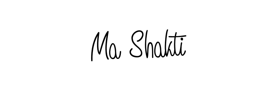 Design your own signature with our free online signature maker. With this signature software, you can create a handwritten (Angelique-Rose-font-FFP) signature for name Ma Shakti. Ma Shakti signature style 5 images and pictures png